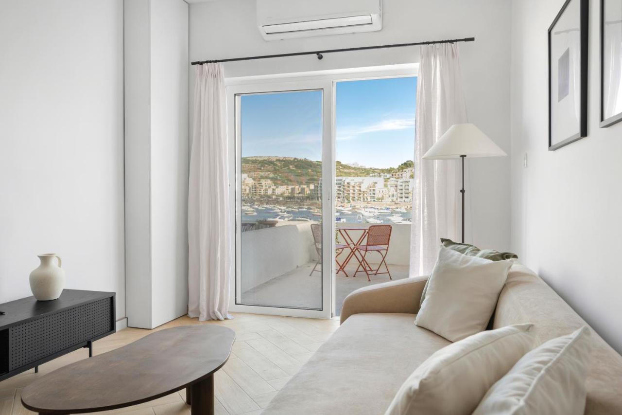 Modern Seafront 2Bd Apartment With Terrace & Sea View - Xemxija San Pawl il-Baħar Zewnętrze zdjęcie